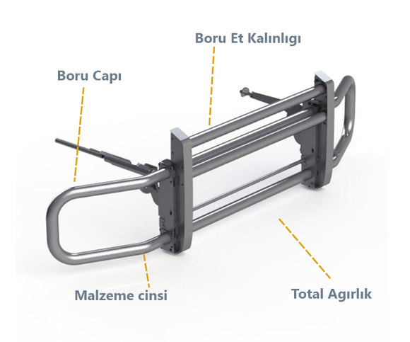 For Volvo VNL&VNR Truck Deer Animal Moose Guard Bumper 2017-Up Silver