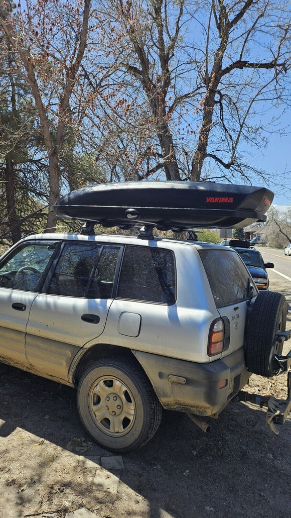 Für Toyota Rav 4 1994–2006 Dachträger, Querträger, Metallhalterung, Fixpunkt, Alu, Schwarz