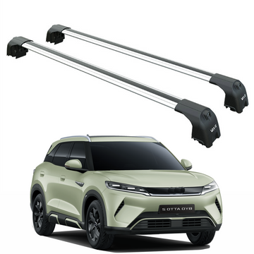 For BYD Atto 2 2025-2026 Roof Rack Cross Bars Flush Rail Alu Silver