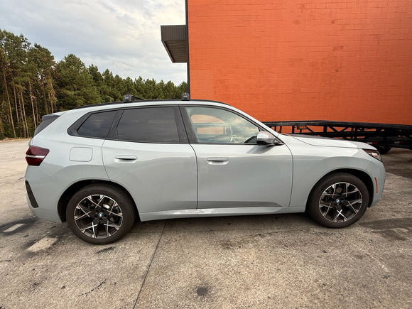 Für BMW X3 G01 2017-Up Dachträgersystem, Aluminium-Querstange, Metallhalterung, bündige Schienen, Silber