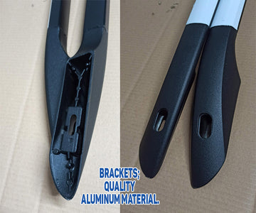 For Chevy City Express 2014-2025 Roof Side Rails Ultimate Style Alu Plus Black - 0
