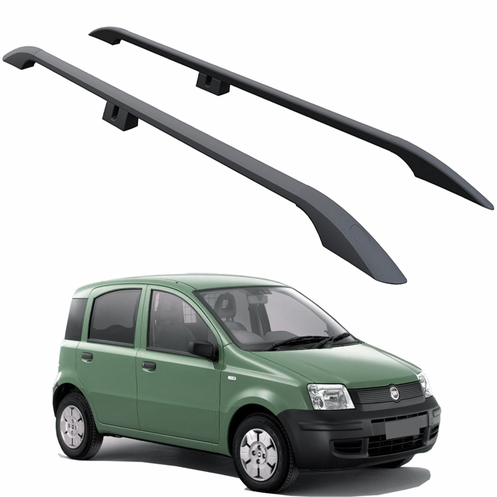 dachzelt fiat panda Plus Roof Rails Dachträger kompatibel mit Fiat Panda 2003-2012 zur Befestigung von Dachträgern, Dachboxen oder Dachfahrradträgern, robuste