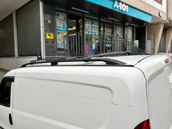 Für Dodge ProMaster City Van, Dachträgersystem, Träger, Querträger, Aluminium, abschließbar, hochwertige Metallhalterung, Silber ab 2015