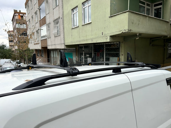 Für Dodge ProMaster City Van, Dachträgersystem, Träger, Querträger, Aluminium, abschließbar, hochwertige Metallhalterung, Silber ab 2015