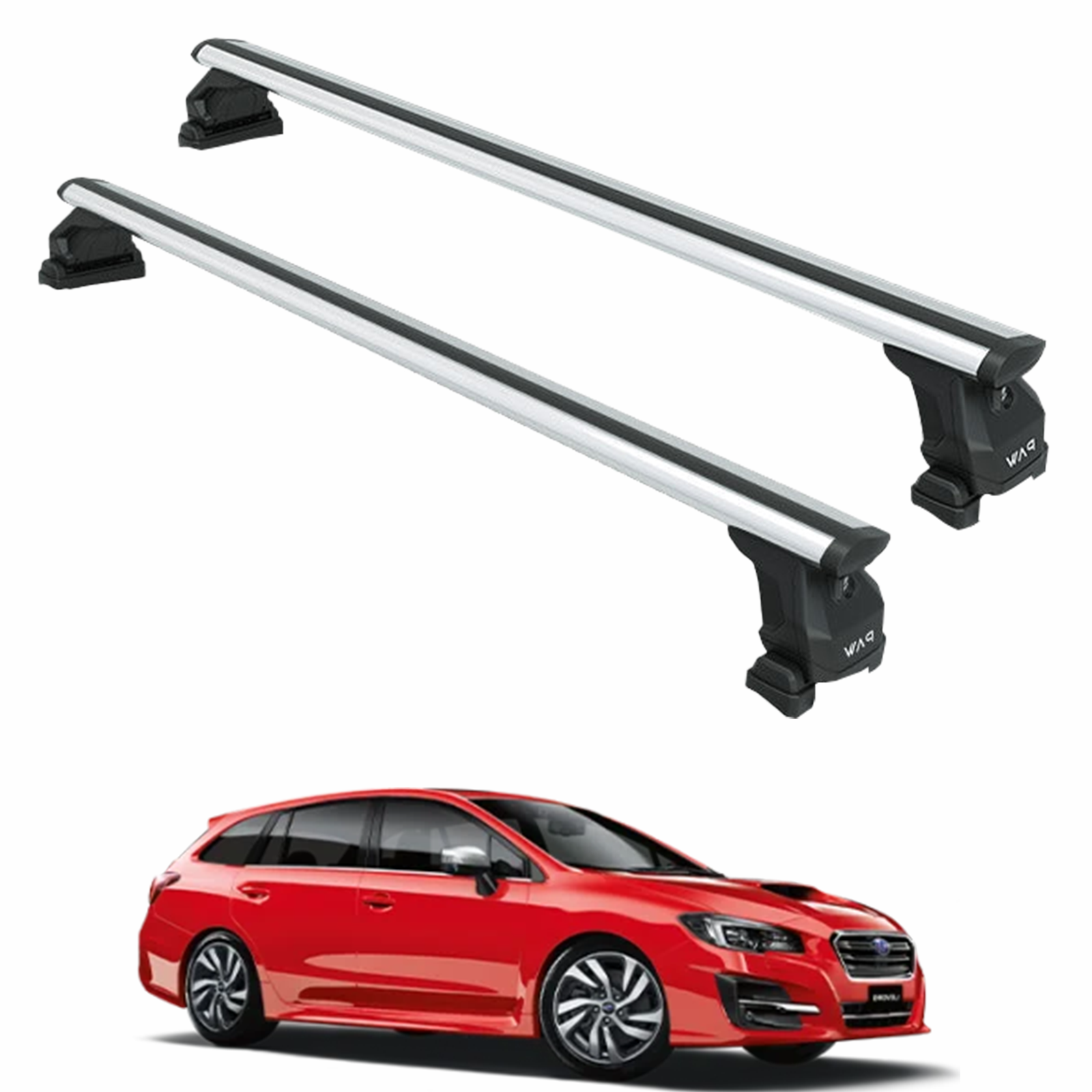 Subaru XV 2011-2017 Roof Rack Cross Bars Fix Point Black | Toros
