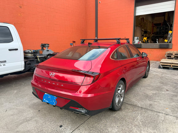 For Hyundai Sonata 2019-2025 Roof Rack Cross Bars Normal Roof Alu Black