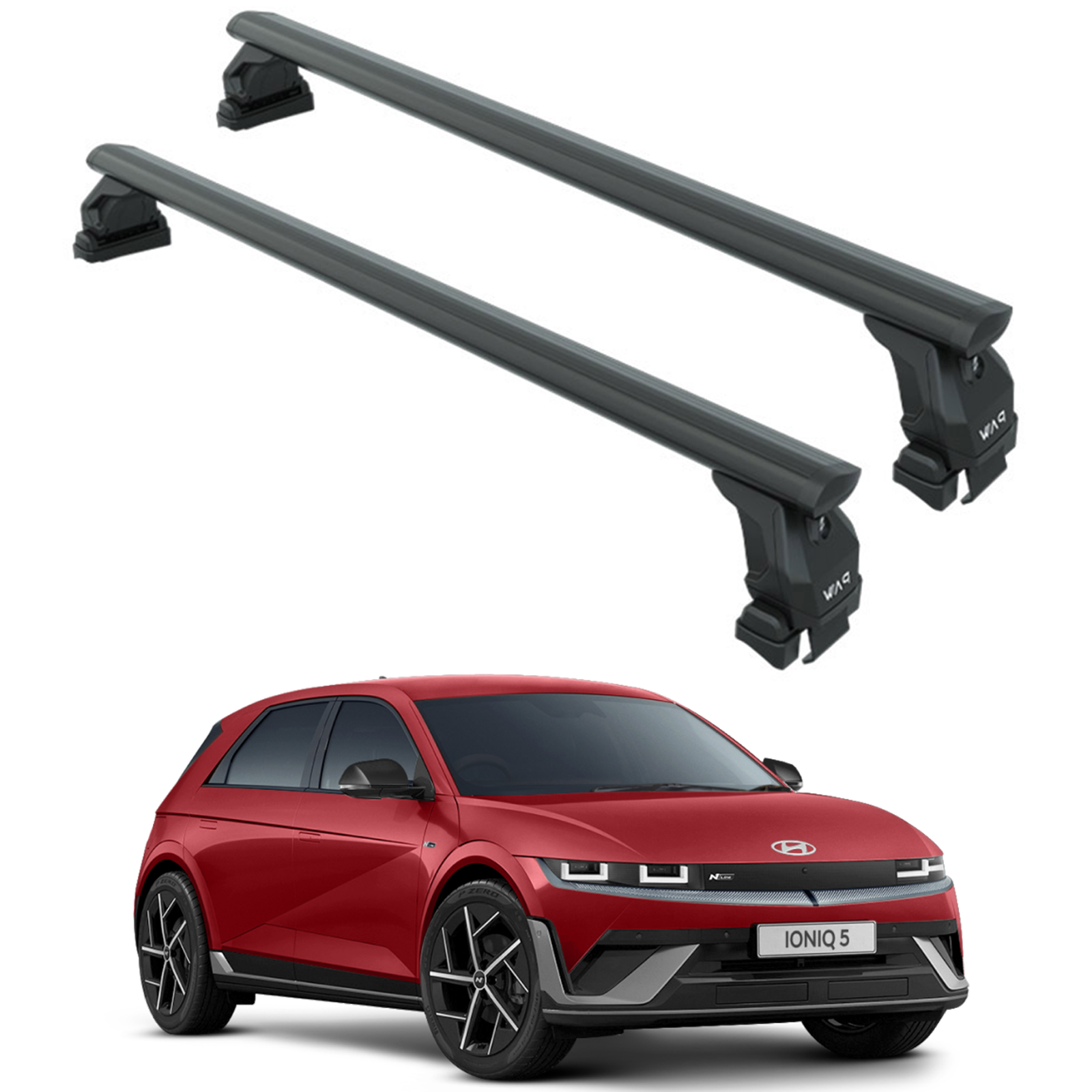 ioniq 5 roof tent For Hyundai ioniq 5 2022-2024 Roof Rack Cross Bars Normal Roof Black