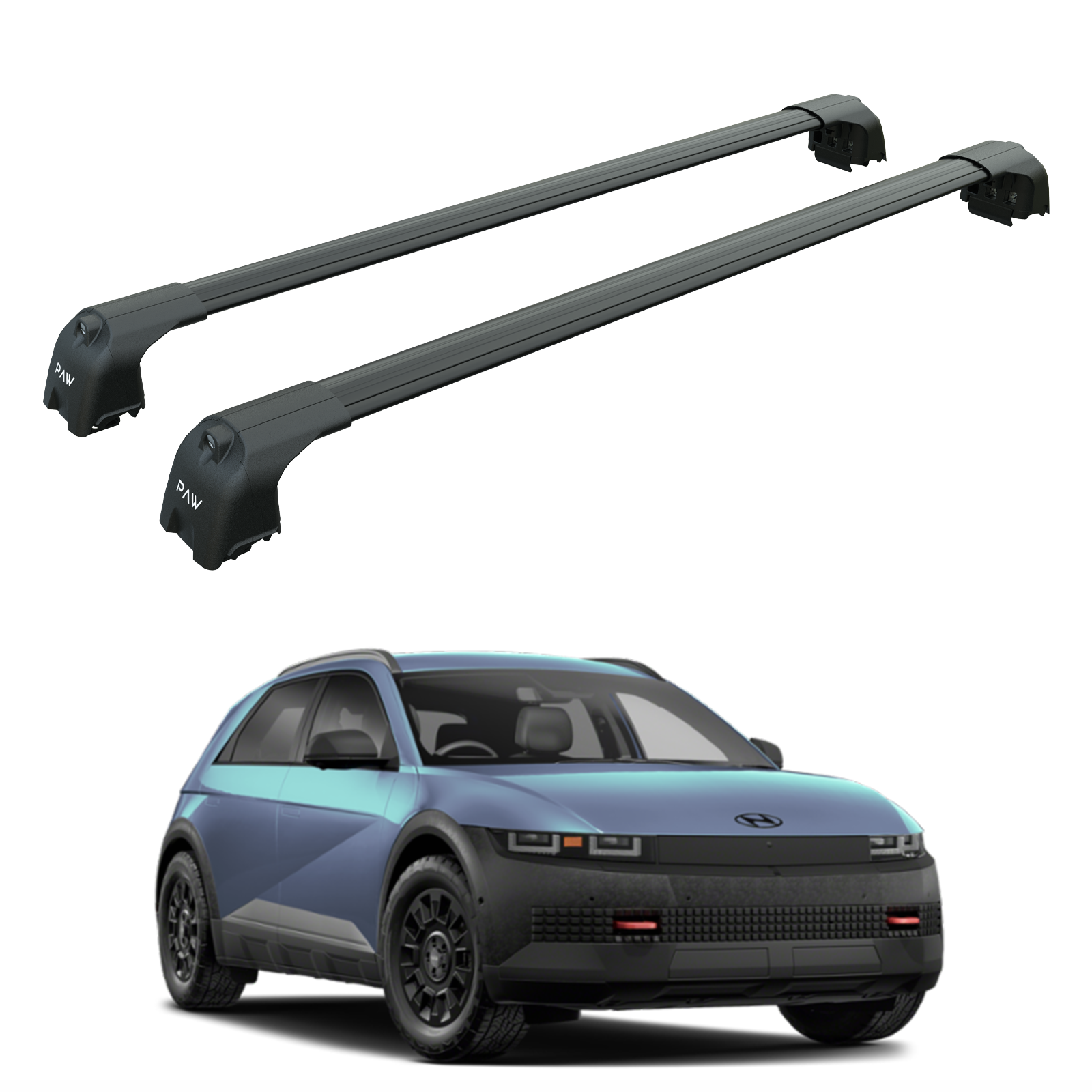 For Hyundai ioniq 5 (2025-2026) Roof Rack Cross Bars Flush Roof Black