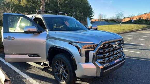 Für Toyota Tundra 2015-Up Dachträger Querträger Metallhalterung Normales Dach Alu Schwarz