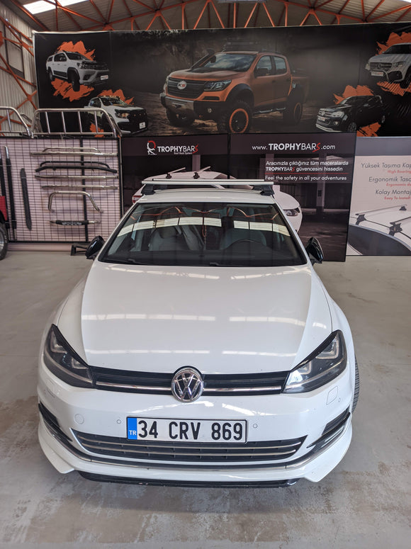 Für Volkswagen E-UP 2013-Up Dachträger Querstange Metallhalterung Normales Dach Alu Silber