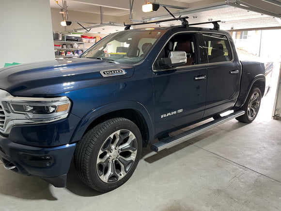 For Ram 1500 2009-2018 Roof Rack Cross Bars Normal Roof Alu Black