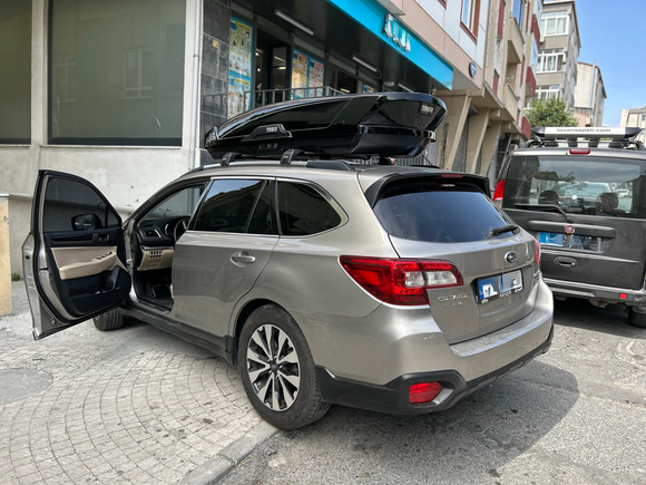 Für Subaru Outback 2014–20 Dachträger, Querträger, Metallhalterung, bündige Schiene, Alu, Silber 203