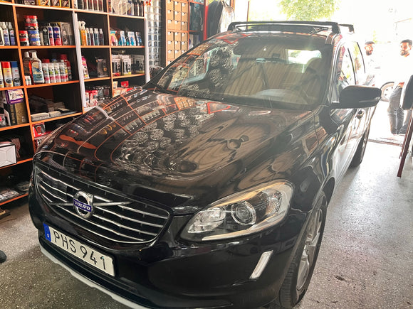 Für Volvo XC60 2008–17 Dachträger, Querträger, Metallhalterung, bündige Schiene, Alu, Schwarz