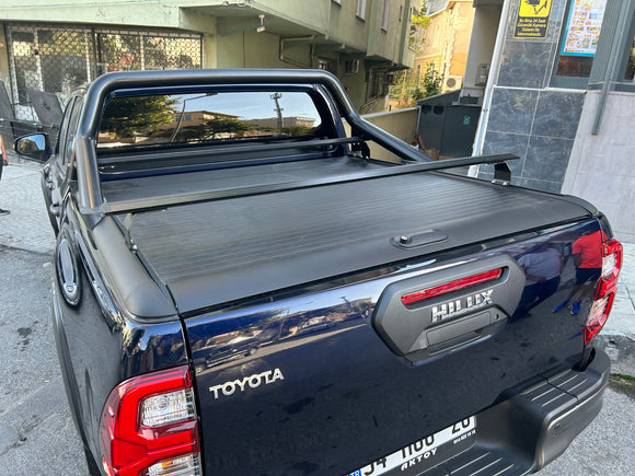 For Toyota Hilux 2015-2025 Bed Rack Cross Bar Roof Rack Alu Black
