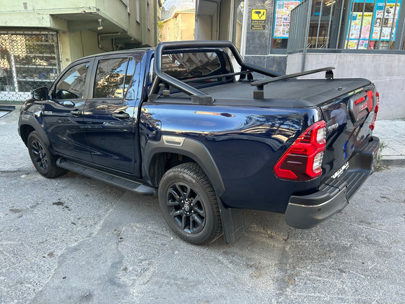 For Toyota Hilux 2015-2025 Bed Rack Cross Bar Roof Rack Alu Black
