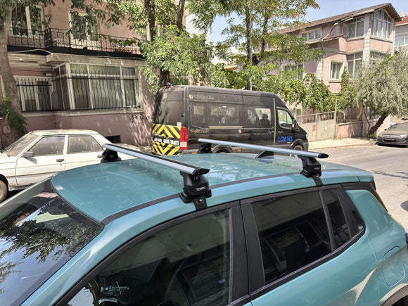 For Jeep Avenger 2022-2025 Roof Rack Cross Bars Normal Roof Alu Black