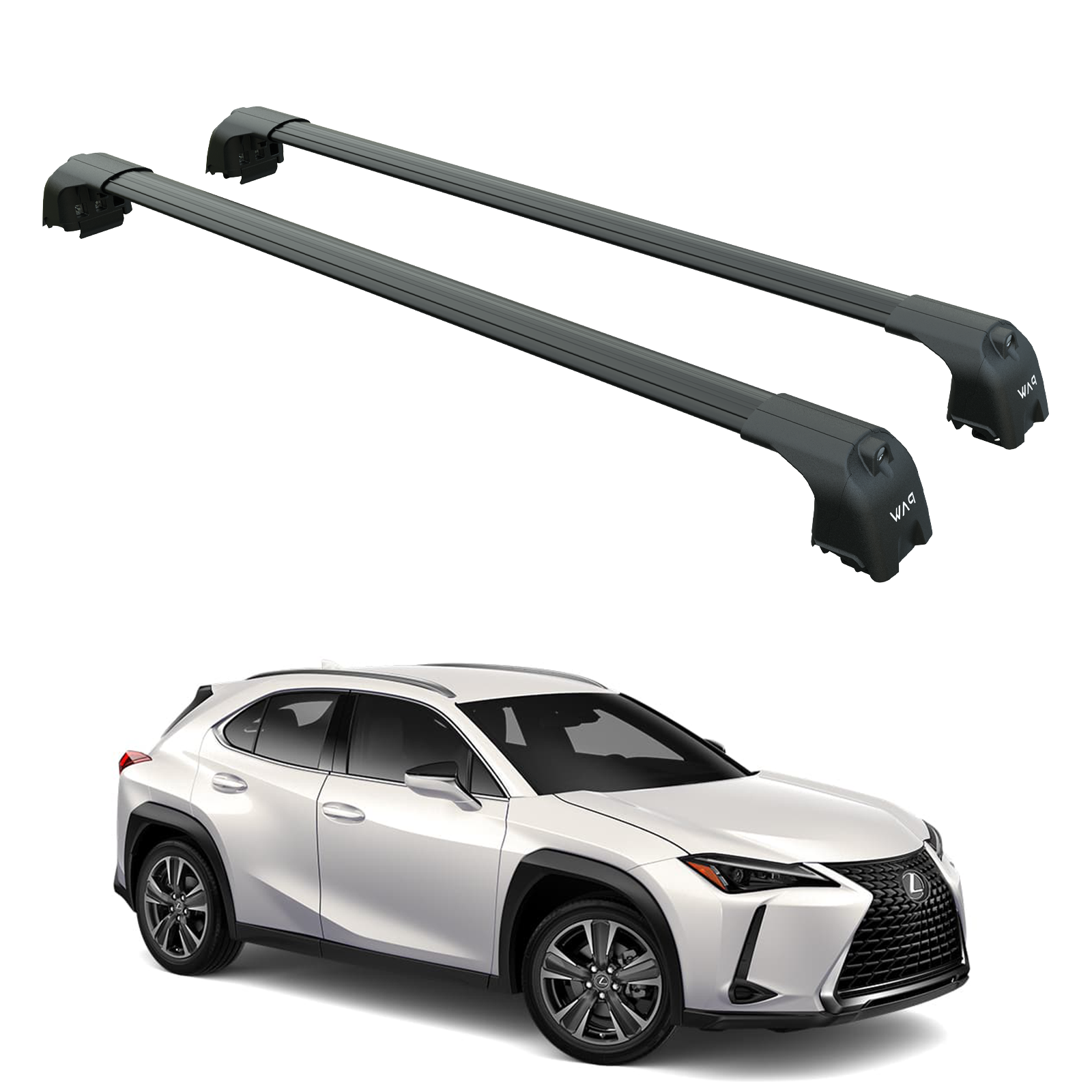 For Lexus UX 2019-2025 Roof Rack Cross Bars Flush Rail Pro Alu