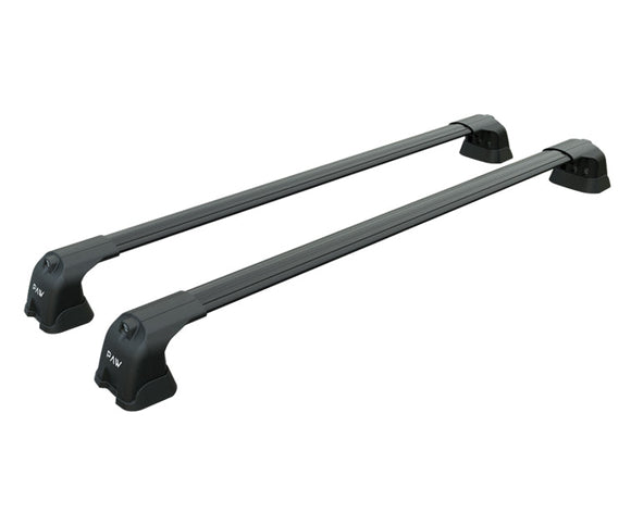 Für Volkswagen Caravelle T6 TP 2015-Up Dachträger Querstange Metallhalterung Fixpunkt Alu Schwarz