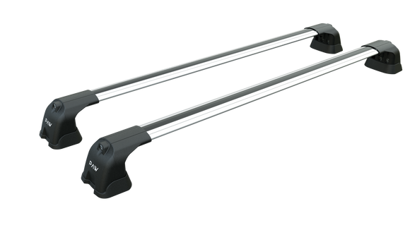 Für Renault Clio 2005–2012 Dachträgersystem, Aluminium-Querstange, Metallhalterung, Fixpunkt, Silber