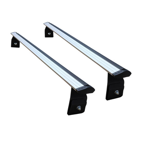 For Patrol Y61  1997-2013 Rain Gutter Roof Rack Cross Bars Metal Bracket Rain Gutters Alu Silver