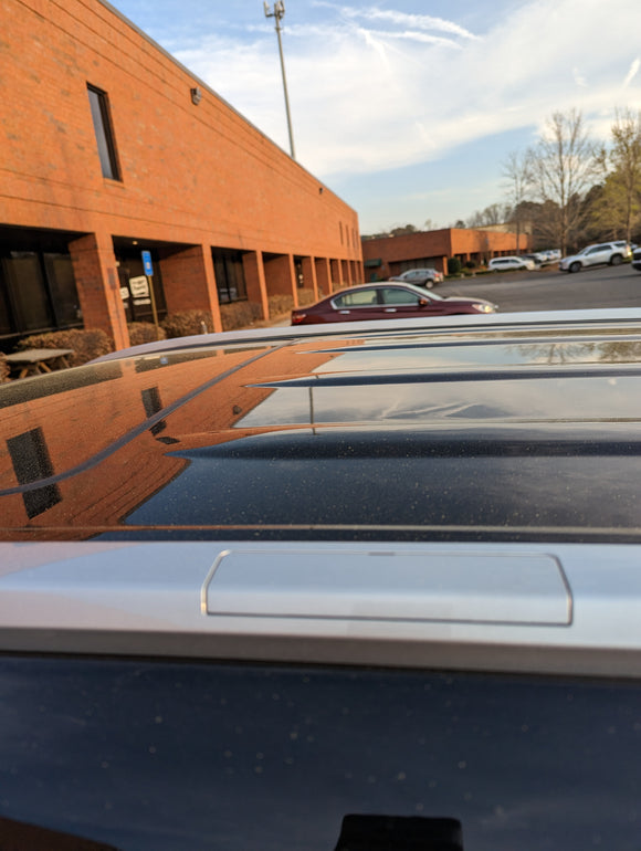 Für Toyota Highlander 2020-Up Dachträger Querträger Metallhalterung Flush Rail Alu Schwarz