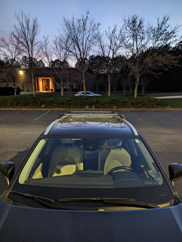 Für Toyota Highlander 2020-Up Dachträger Querträger Metallhalterung Flush Rail Alu Schwarz