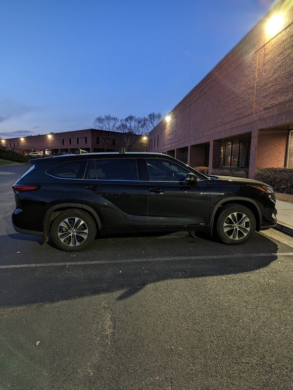 Für Toyota Highlander 2020-Up Dachträger Querträger Metallhalterung Flush Rail Alu Silber