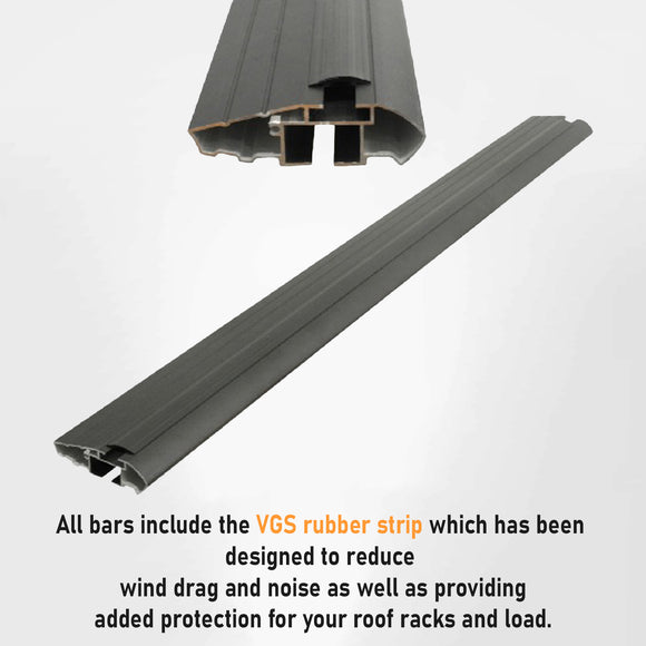 For Ram 1500 2009-2018 Roof Rack Cross Bars Normal Roof Alu Black