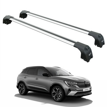 For Renault Austral 2022-2025 Roof Rack System Carrier Cross Bars Aluminum Silver