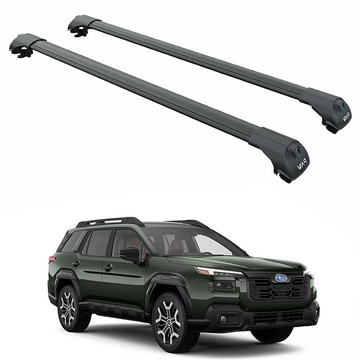 For Subaru Outback 2026- Up Roof Rack Cross Bars Raised Rail Black