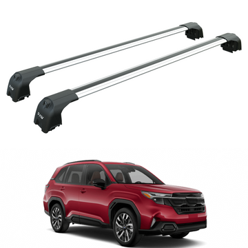 For Subaru Forester 2024-2025 Roof Rack System, Aluminium Cross Bar, Flush Rail, Silver