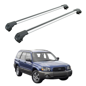 For Subaru Forester SG 2002-2008 Roof Rack Cross Bars Flush Rail Silver