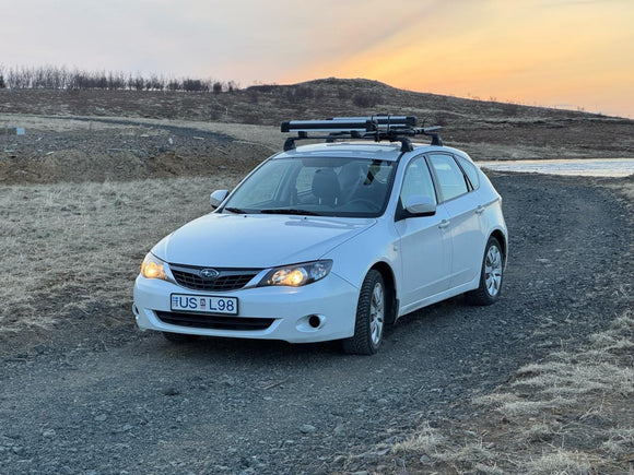Für Subaru Impreza 2008-UP Dachträger Querstange Metallhalterung Fixpunkt Alu Schwarz