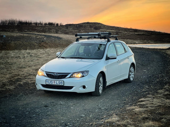 Für Subaru Impreza 2008-UP Dachträger Querstange Metallhalterung Fixpunkt Alu Schwarz