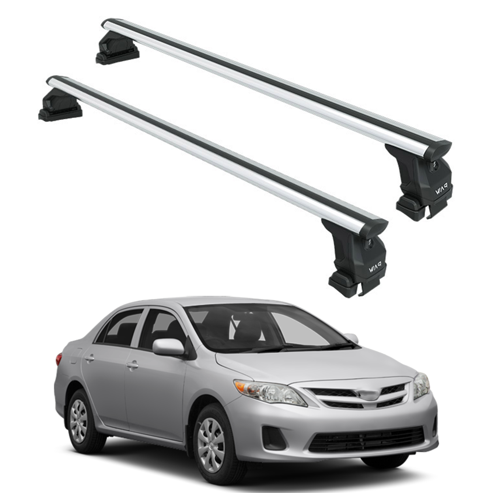Roof Rack Toyota Corolla 2007-13 Silver Toros Trade LLC