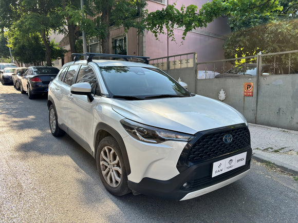 444. Für Dachträgersystem, Aluminium-Querstange, Metallhalterung, normales Dach, Silber