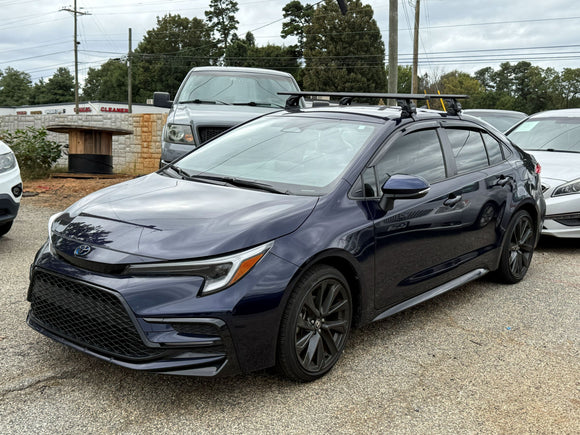 Für Toyota Corolla 2018-Up Dachträger Querträger Metallhalterung Normales Dach Alu Schwarz