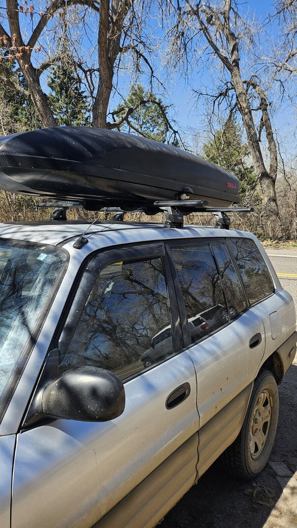 Für Toyota Rav 4 1994–2006 Dachträger, Querträger, Metallhalterung, Fixpunkt, Alu, Schwarz