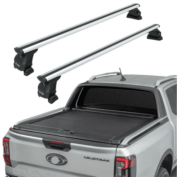 For Ford Ranger Wiltrack 2022-2025 Bed Rack Cross Bars Alu Silver
