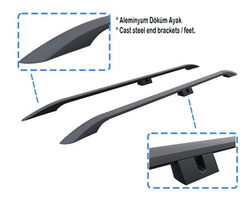 For Citroen Berlingo 2008-2018 Aluminum Roof Rails Silver - 0