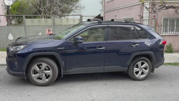 For Toyota Rav 4 2018-2025 Roof Rack Cross Bars Flush Rail Black - 0