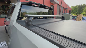 For Rivian R1T 2022-2025 Bed Rack Cross Bars Metal Bracket Alu Silver - 0