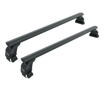 444. Kompatibel mit abschließbaren Aluminium-Dachträgern für Fahrzeuge mit Standarddach Toros Pro 4 Black