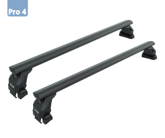 For Renault Clio 2012-2019 Roof Rack System Carrier Cross Bars Aluminum Black