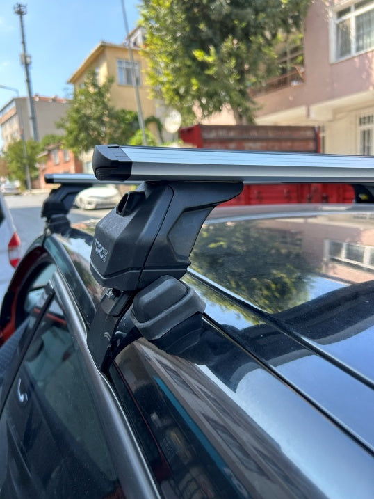 For Renault Captur 2013-2019 Roof Rack System Carrier Cross Bars Aluminum Black