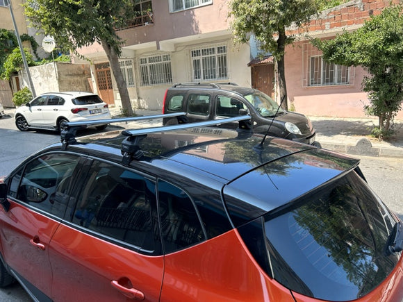 For Renault Captur 2013-2019 Roof Rack System Carrier Cross Bars Aluminum Silver