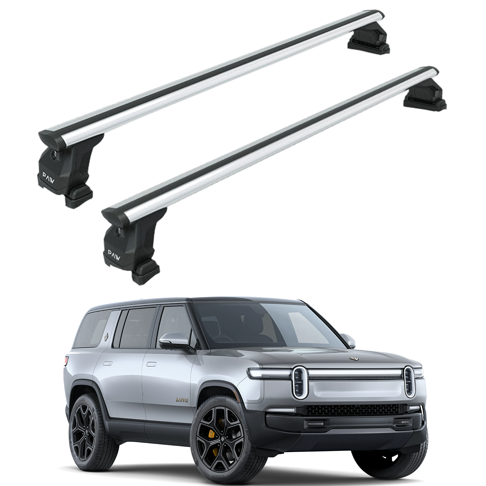 Roof Rack Rivian R1S 2022-UP Silver Toros Trade LLC