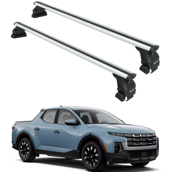 For Hyundai Santa Cruz 2017-2025 Roof Rack Cross Bars Normal Roof Alu Silver