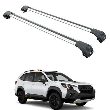 For Subaru Forester Wilderness 2022-2024 Roof Rack Cross Bars Raised Rail Silver