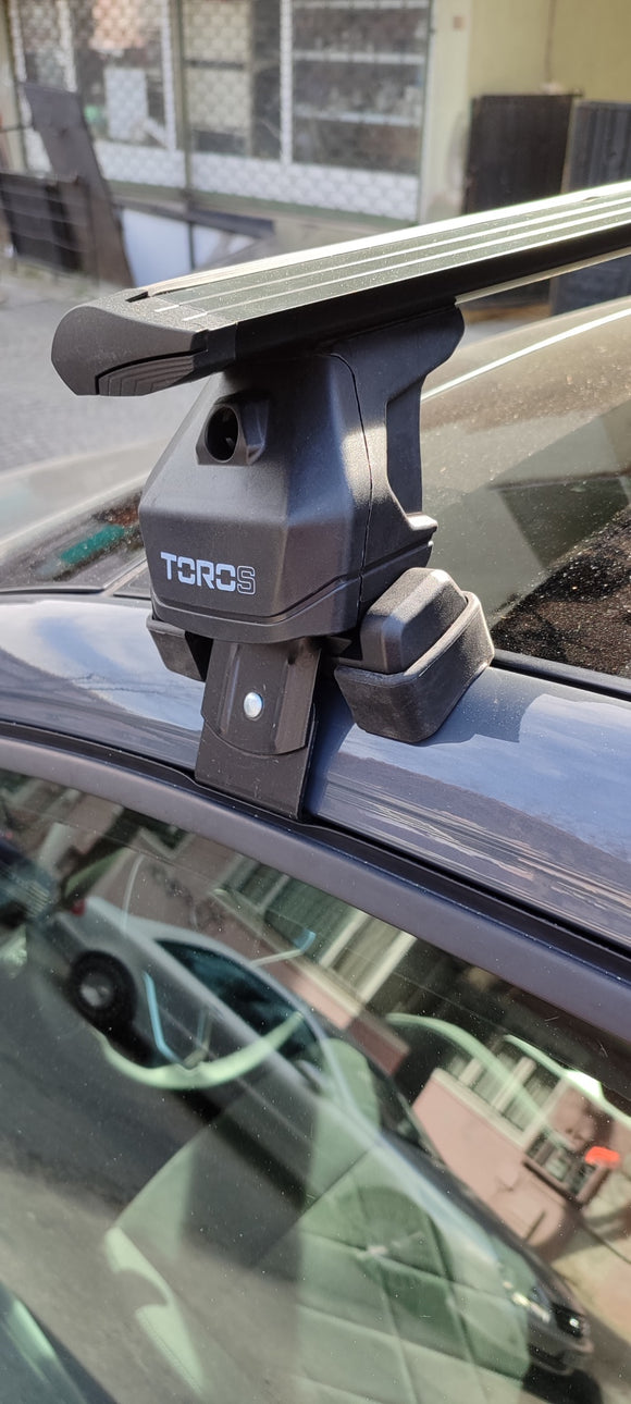 Für Volkswagen Golf 5D 2020-Up Dachträger Querträger Metallhalterung Normales Dach Alu Schwarz